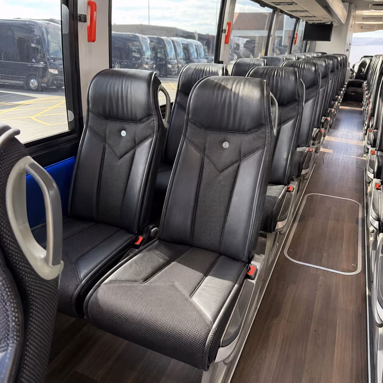 toledo 40 passenger charter bus interior