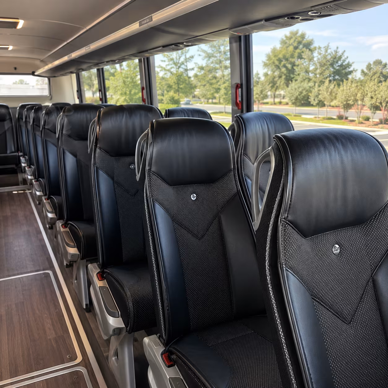 toledo 45 passenger charter bus interior
