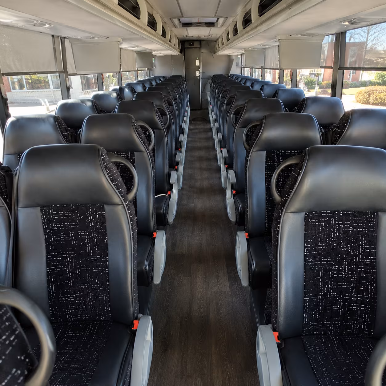 toledo 54 passenger charter bus inside