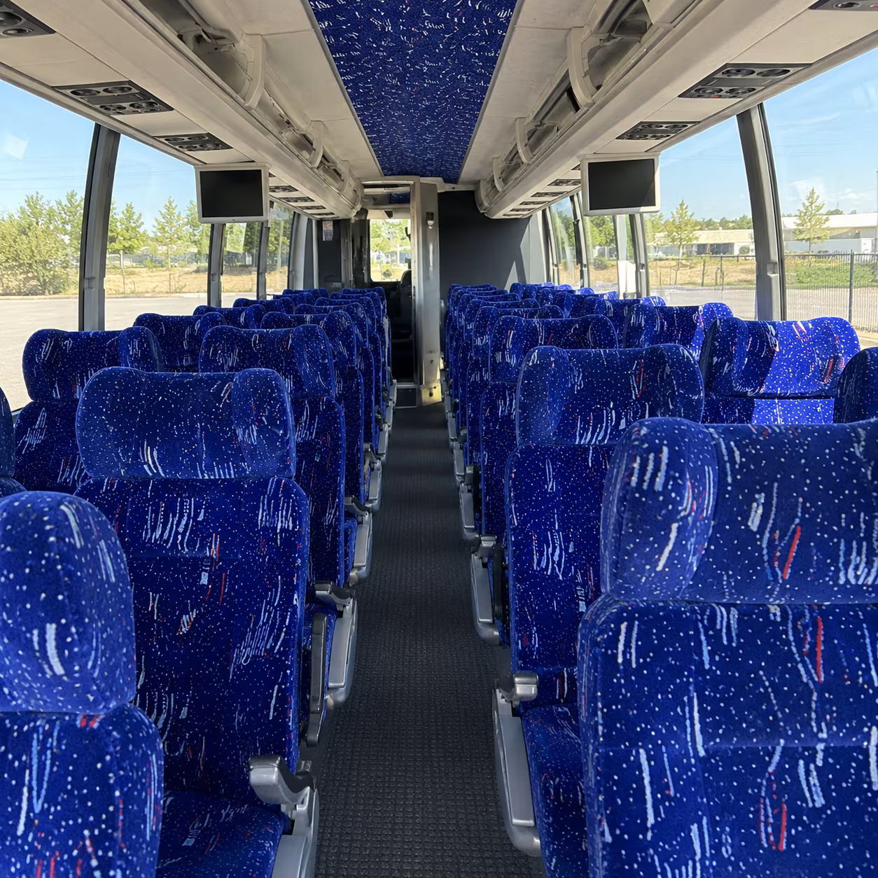 toledo 54 passenger charter bus interior