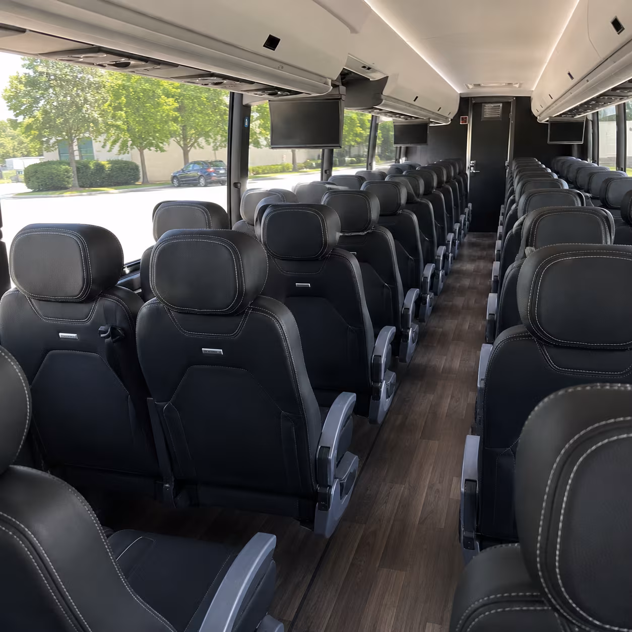 toledo 56 passenger charter bus interior